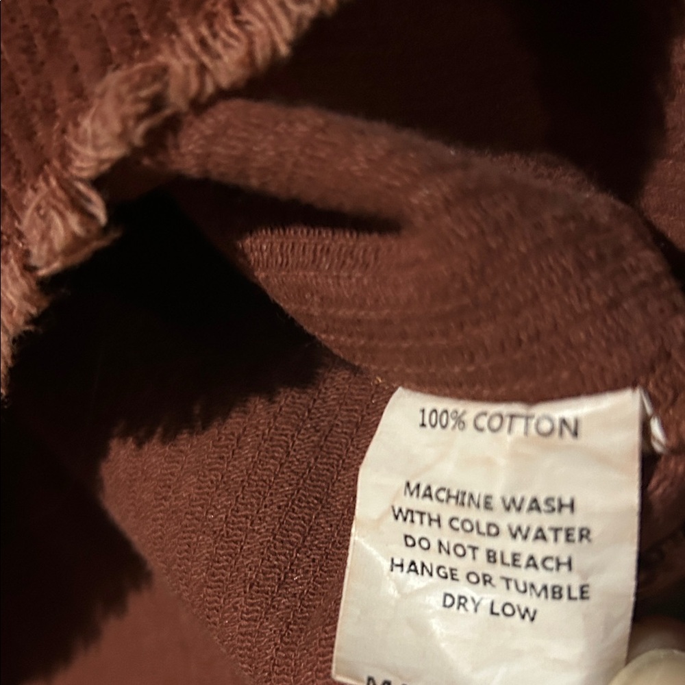 Rust Corduroy Button-Up Jacket - Picture 8 of 8